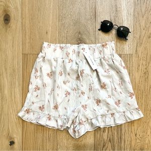 ❌SOLD❌ Francesca’s | Boho Floral Ruffle Flowy Shorts